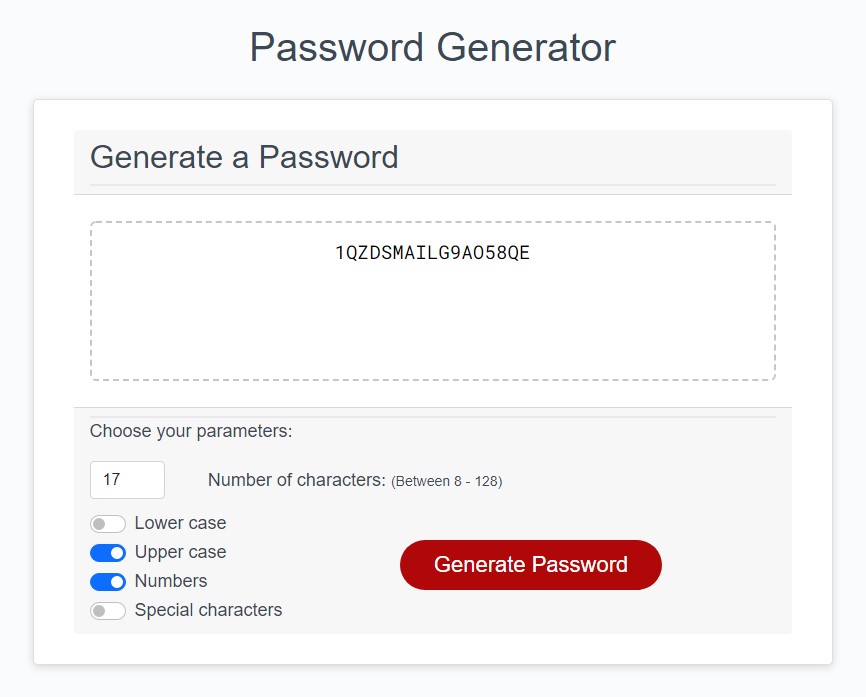 Password generator